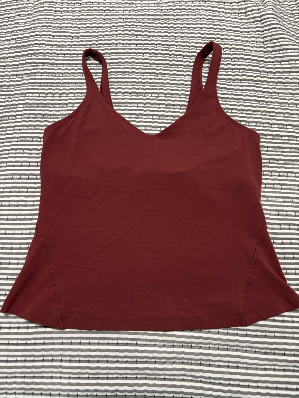 lululemon athletica Deep Wine V‑Neck Crop-top